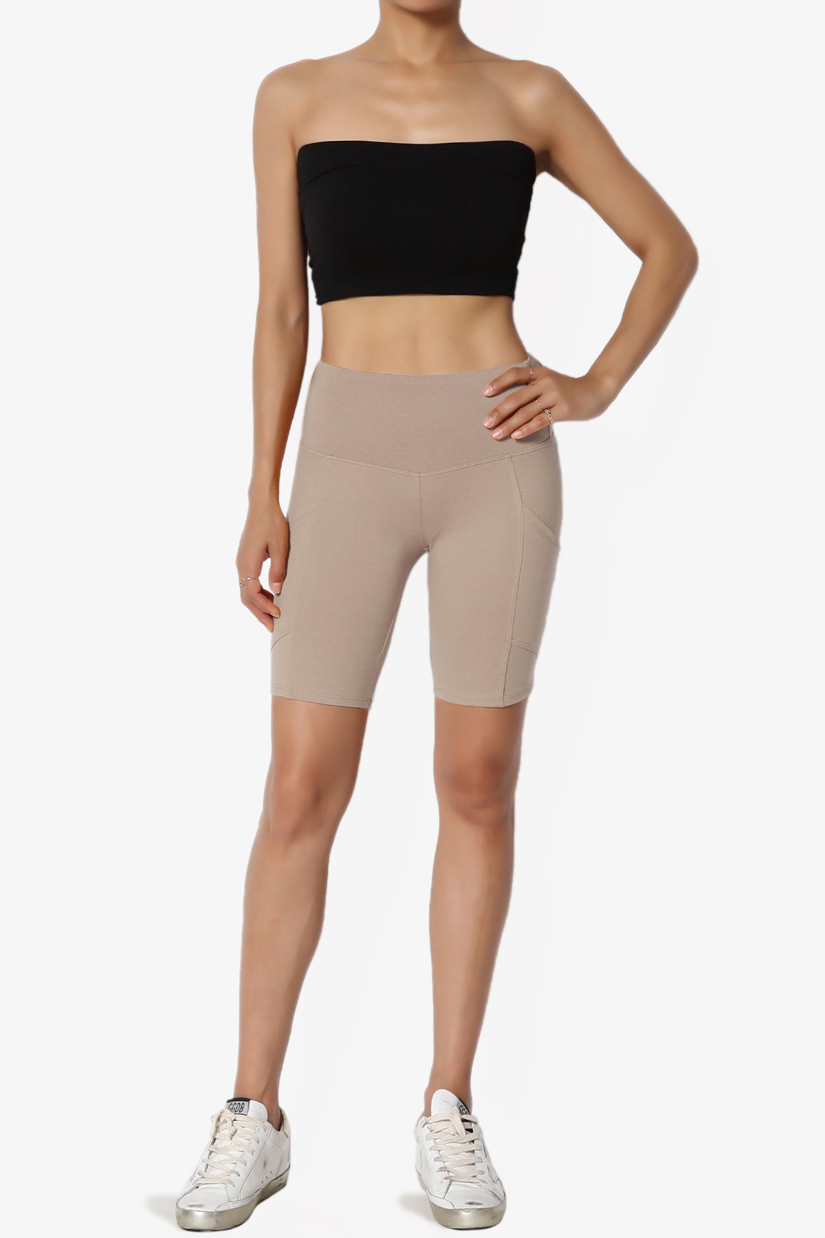 Catia Microfiber Pocket Biker Short Leggings PLUS