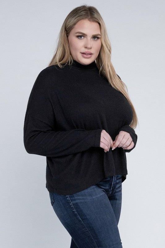 Ambiance Plus Drop Shoulder Long Sleeve Top