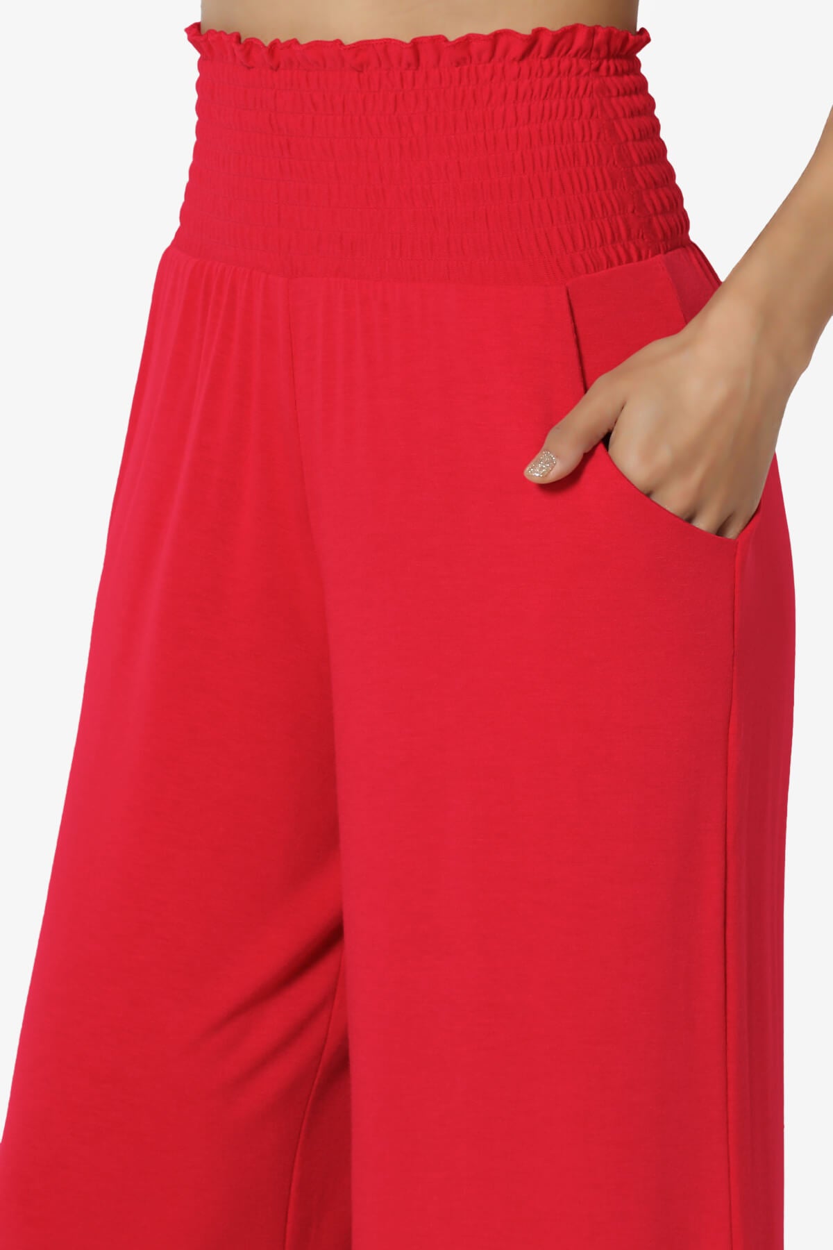 Estella Smocked Waist Lounge Pants PLUS 27" Inseam