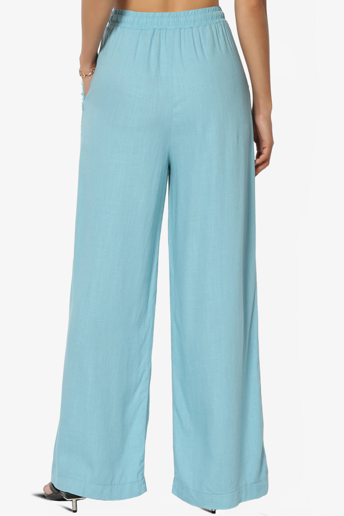 Jessica Drawstring Linen Pants
